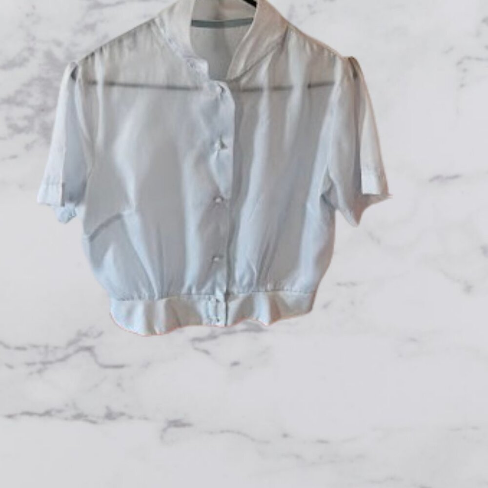 Vintage Handmade Silk Top - New Without Tags